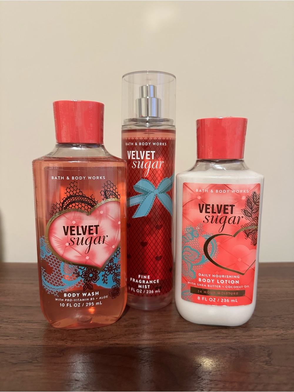 Bath & Body Works Velvet Sugar Trio